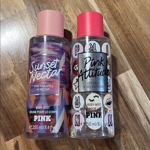 Pink sunset nectar and Pink Attitude